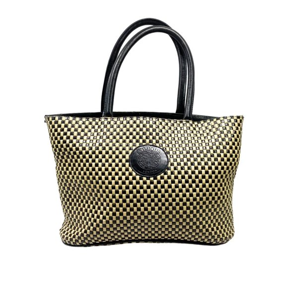 EXIMIOUS London Black & Cream Woven Tote - Picture 11 of 11